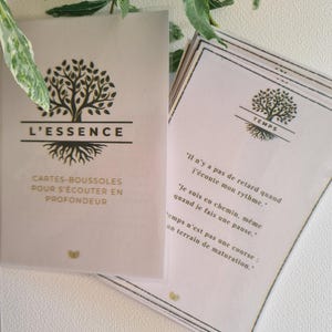 Cartes-boussoles PDF à imprimer - 28 cartes introspectives pour se reconnecter à soi - Outil de développement personnel poétique