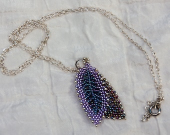 Double Russian Leaf Pendant, Available in 5 Colors