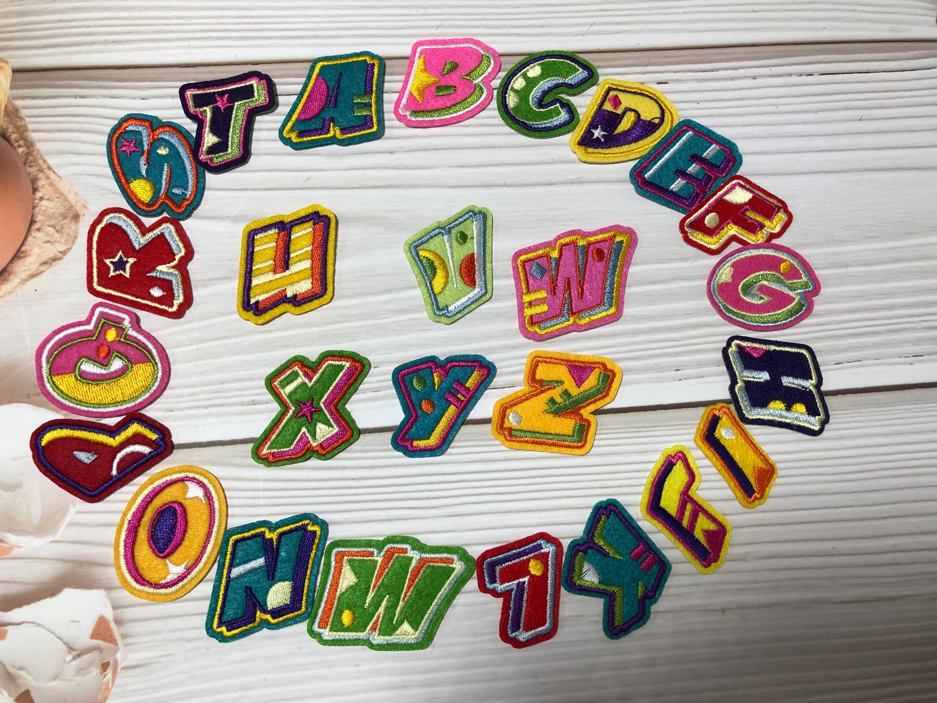 Aufbügler Stickapplikation Eulen Set Filz DIY Patches