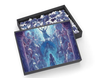 Mythical Greek Gods Mythic Pantheon Scene Puzzle 500-1000 Pieces | Mythology Jigsaw
