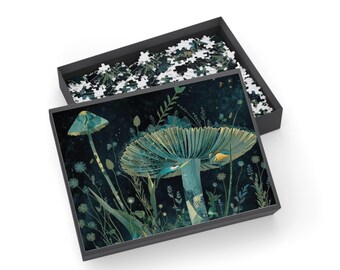 Mushroom Nightscape Puzzle, Jigsaw Puzzle | 500-1000 pieces