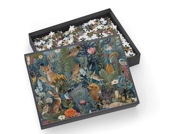 Woodland Animals Floral Puzzle  | Jigsaw Puzzle 500-1000 Pieces