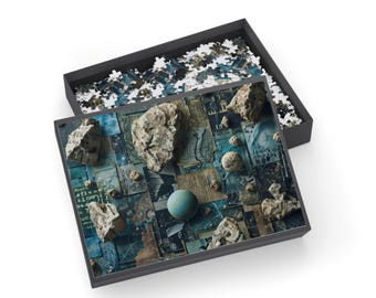 Vintage Space Collage Puzzle | 500-1000 Jigsaw Puzzle