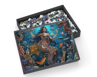 Underwater Mermaid Illustration Puzzle | 500-1000 Piece