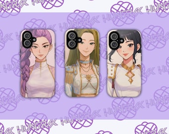 Huntrix Mobile Phone Case Cover Protector - Tough Case - K.pop Dem.on Hunt.ers Rumi, Mira and Zoey