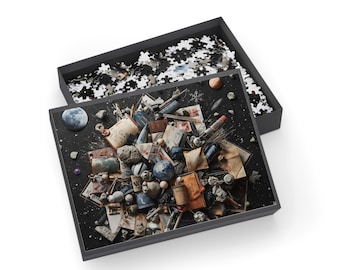 Space Galaxy Exploration Collage Puzzle | 500-1000 Jigsaw Puzzle