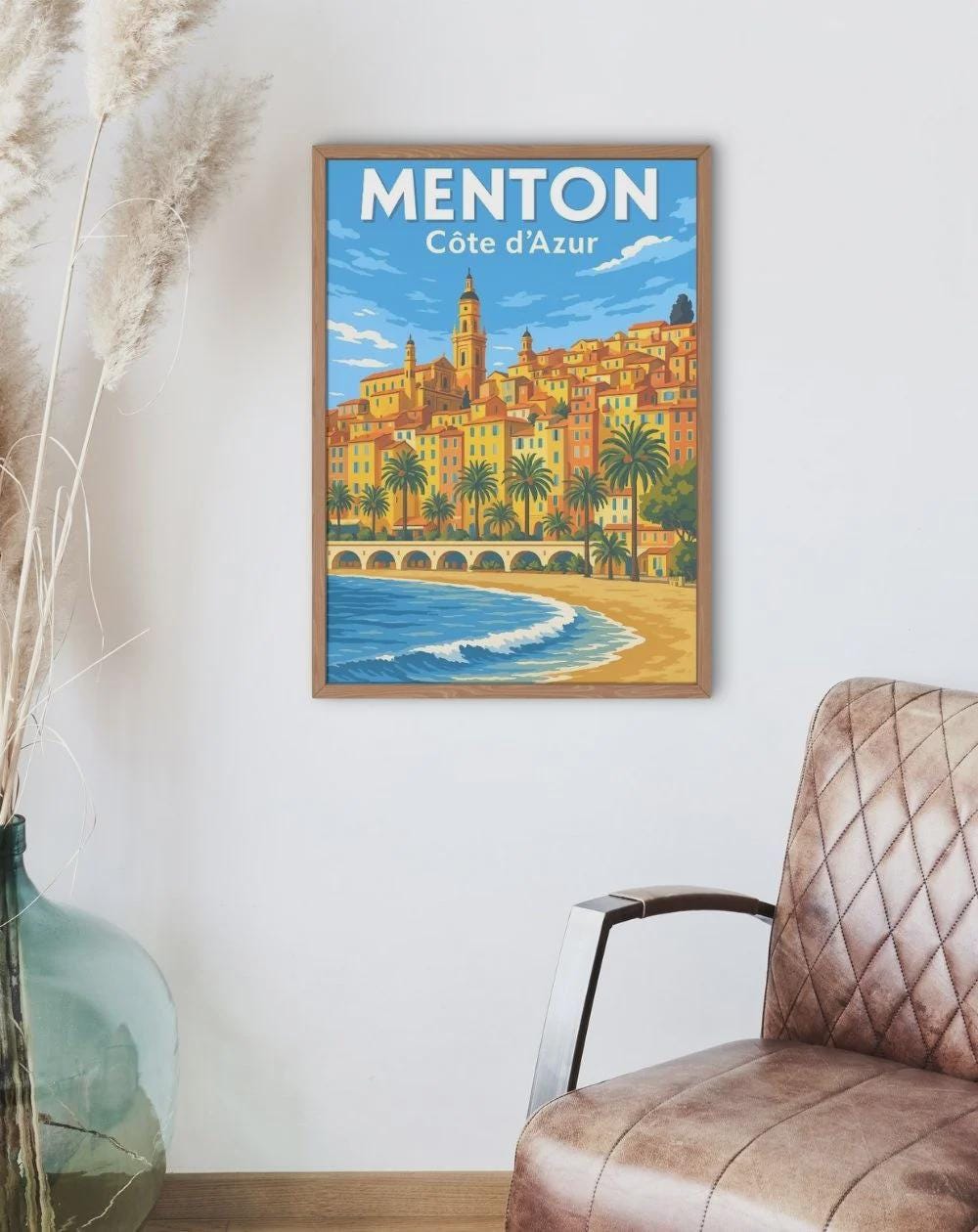 RIVIERA CôTE D'AZUR Rjxg - POSTER HQ 50x70cm d'une AFFICHE