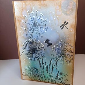 carte toutes occasions "Fleurs Vintage" 10,5x14,5cm