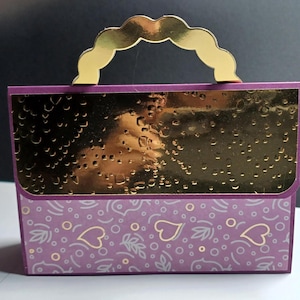 Carte sac à main pour carte cadeau 9x13cm