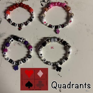 Bracelets quadrants assortis Homestuck