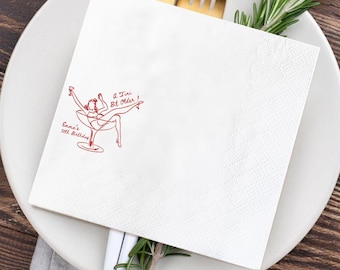 Personalized A Tini Bit Older Birthday Napkins, 30th Birthday Napkins, Custom Party Cocktail Napkin, A Tini Bit Older Napkins Decor