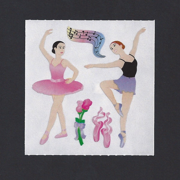 Free Shipping! Sandylion Stickers: Ballerinas - Ballet Music Toe Shoes Slippers Flowers Tutu Dancer Dancing Dance Women Girls Recital Show
