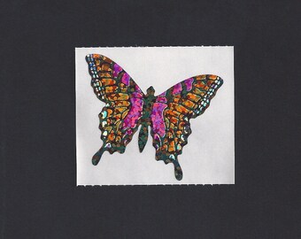 Free Shipping! Rare Hambly Stickers: Butterfly   Vintage Collection Glitter Retired Hard to Find Monarch Butterflies 80's Collector 1980's