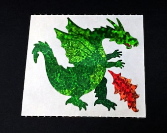 Free Shipping! Rare Hambly Stickers: Dragon  Vintage Collection Retired Hard to Find New Collector Fire Breathing Mythical Creature Fantasy