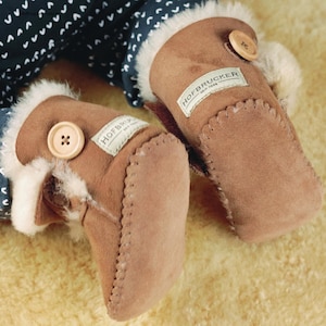 Lambskin Baby Booties Classic Comfort for Little Feet Soft Breathable Newborns Infants