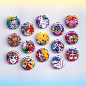 Small Vintage 90&#39;s Button Pin/ Magnet Set - 1 Inch