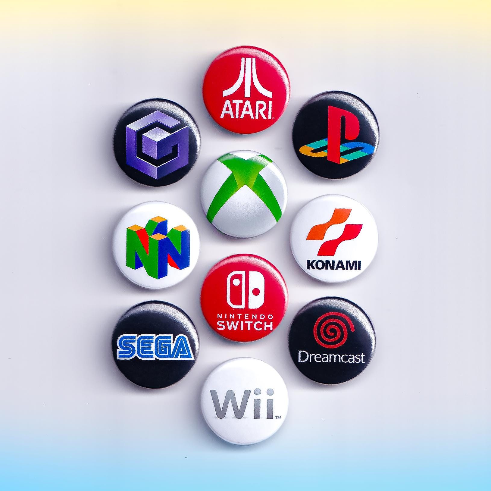 Video Game Console Buttons Small Video Game Console Button Pin/ Magnet Set - 1 Inch - Etsy