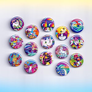 Small Vintage 90&#39;s Button Pin/ Magnet Set - 1 Inch