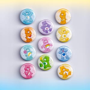 Vintage Bear Small Button Pin/ Magnet Set - 1 Inch