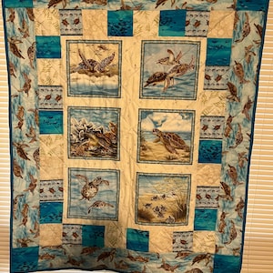 Sea turtle quilt