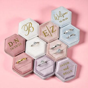 Velvet Ring Box: Elegant Wedding & Engagement Keepsake