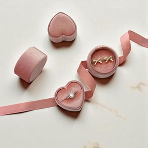 ベルベットハートリングボックス：婚約、結婚、記念日