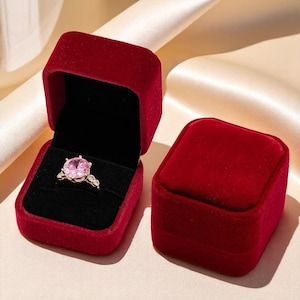 Engagement Ring Box, Wedding Ring Box, Velvet Ring Box, Ring Box, Ring Bearer Box, Single Ring Box, Proposal Ring Box, Organizer Ring Box