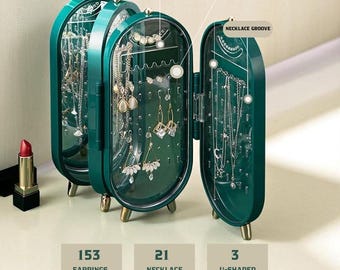 Personalized Jewelry Organizer Box: Elegant Travel Jewelry Storage