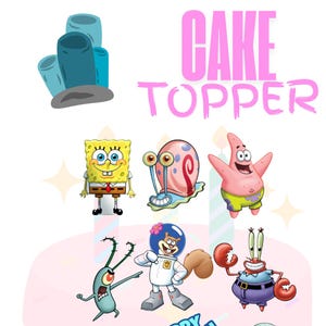 Spongebob Printable Cake Topper