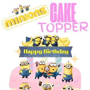 Minions  Printable Cake Topper