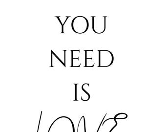 All you need is Love poster