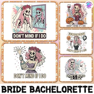 Bride Bachelorette Png Bundle, 20 PNG Drinking Champagne, Skeleton Bride Png Bundle, Gothic Bridal Png, Halloween Bride Png, Halloween Png