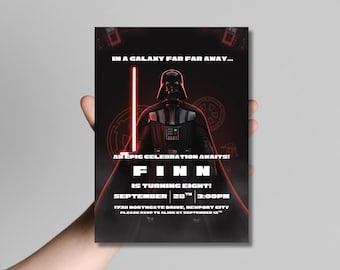 Star Wars Birthday Invitation | Galaxy Party Invite | Editable Boys Birthday Template