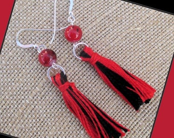 USC Jewelry University of South Carolina Gamecock Color Tassel Earrings Carolina Tassel Earrings U of SC .Carolina Gamecocks Earring