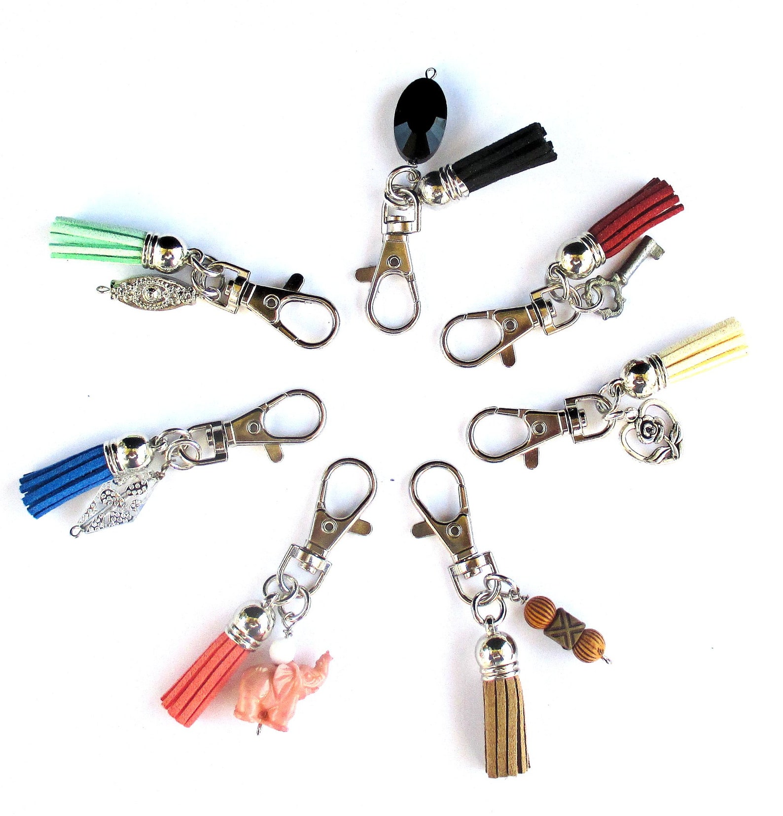 Zipper Pull Charms Tassel Zipper Pull Silver Accessories for Etsy