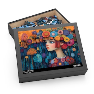 Floral Jigsaw Puzzle: Colorful Art Gift, Relaxing Home Decor