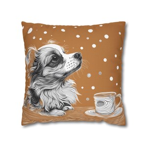Dog-Themed Throw Pillow Case: Cozy Home Decor, Dog Lover Gift