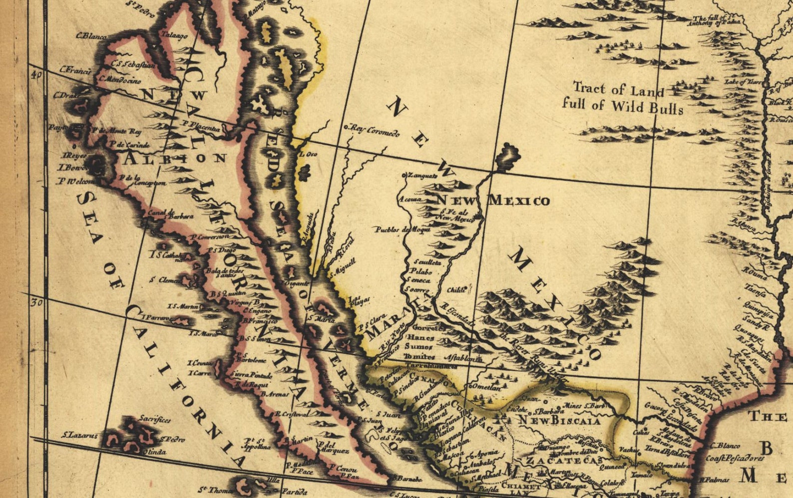 Antique Map of North America 1685 - Etsy Canada