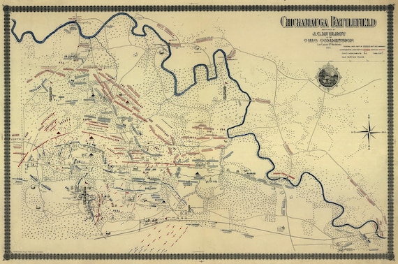 Chickamauga Battlefield 1863 (created 1895)