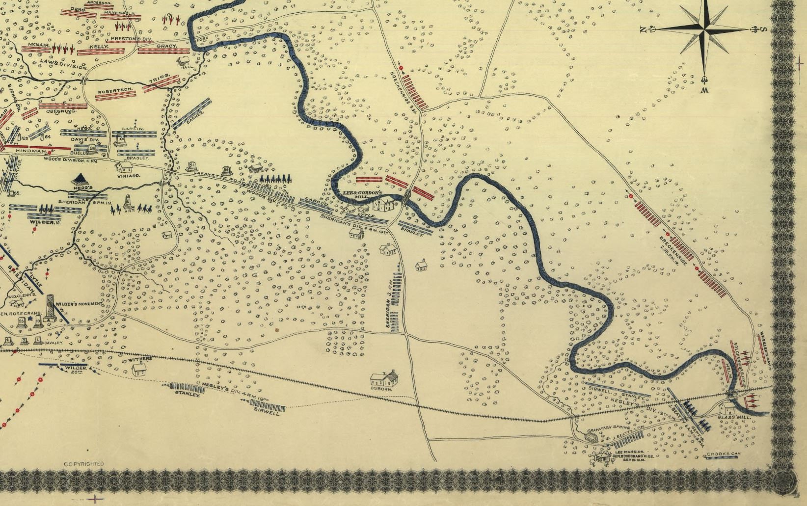 Battle of chickamauga battlefield image
