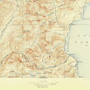 Truckee, CA USGS Topographic Map 1895 image 3