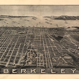 Vogelauge Stadtplan 1909, Stadtplan