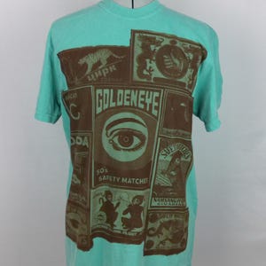 Solar Printed Vintage Safety Match Art, Medium Cotton Shirt