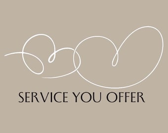 Moderne Digitale Visitenkarte Canva Template Neutral Branding Sofort Download