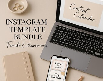 30 Instagram Canva Vorlagen für Coaches & Kreative | Minimalistisches Social Media Post Pack | Bearbeitbarer digitaler Download