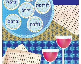 Passover symbols Art digital download