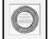 Modern Ketubah || Woven Dreams || Black & White, Minimal, Garden Wedding, Reform Text, Secular Ceremony, Interfaith Couple, LGBTQ+, Circular