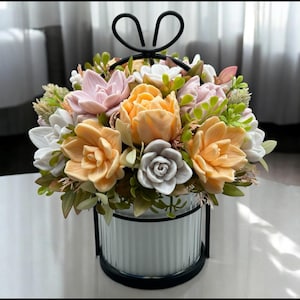 Soap Flower Arrangement – Scented Gift Decor