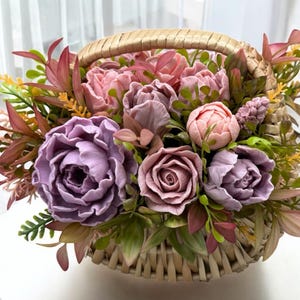 Soap Flower Bouquet – Elegant Scented Arrangement (7 inch)