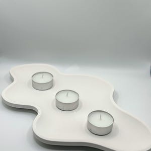 decorative tray | empty pocket | handmade | wavy-shaped tray